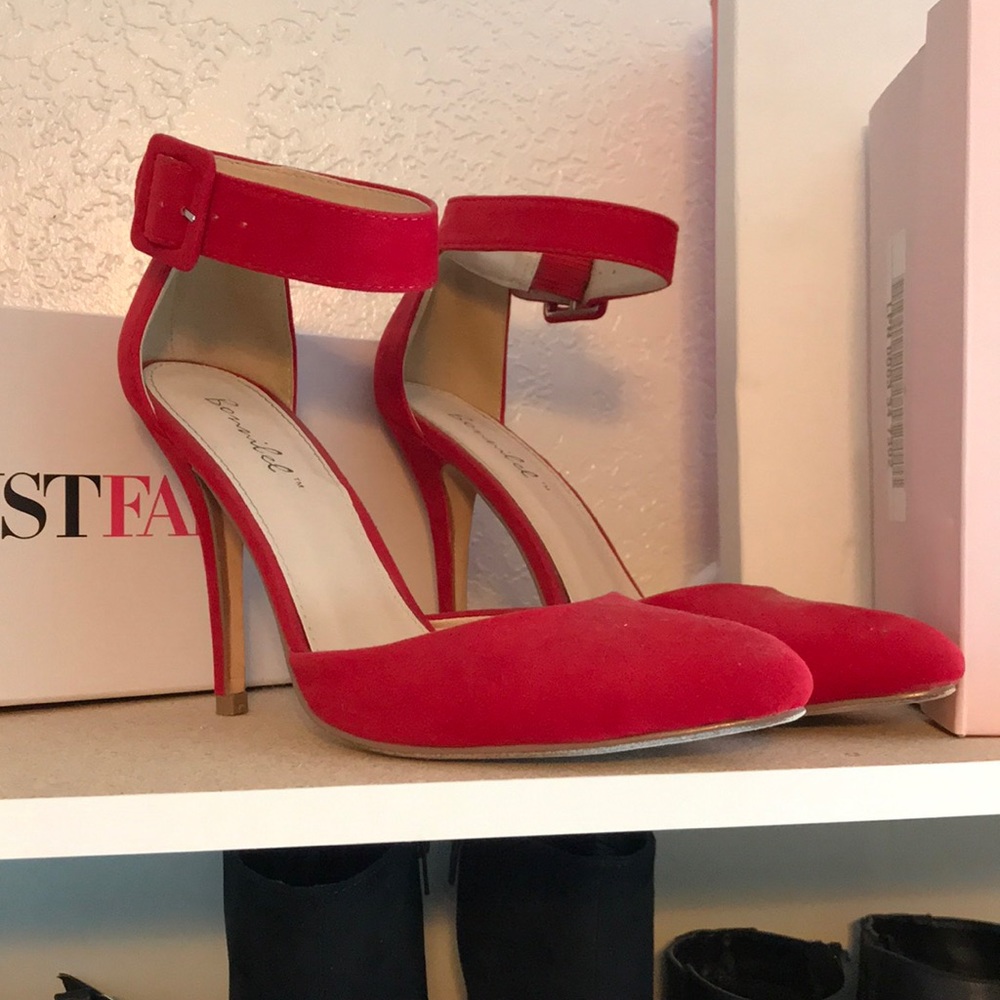 NEW Red Strapped Pumps